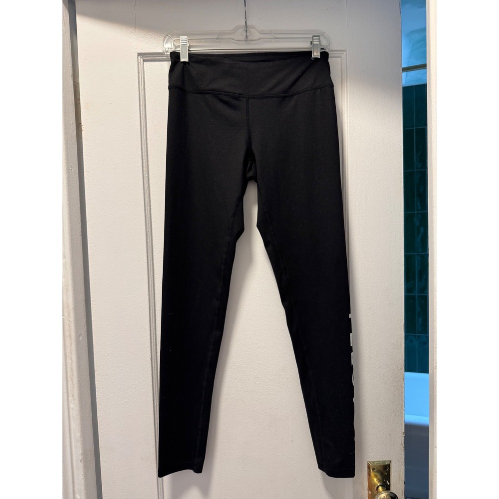 Peloton Womens Black High Waisted‎ Graphic Logo Athletic Leggings Small